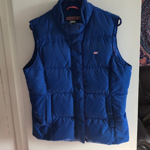 Blue Vineyard Vines Puffer Vest - Picture 1 of 5